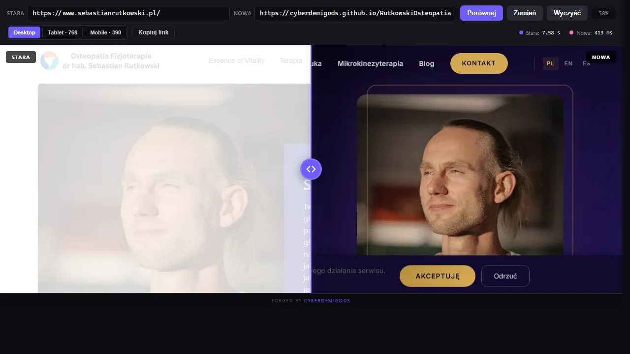 WebTransformation screenshot